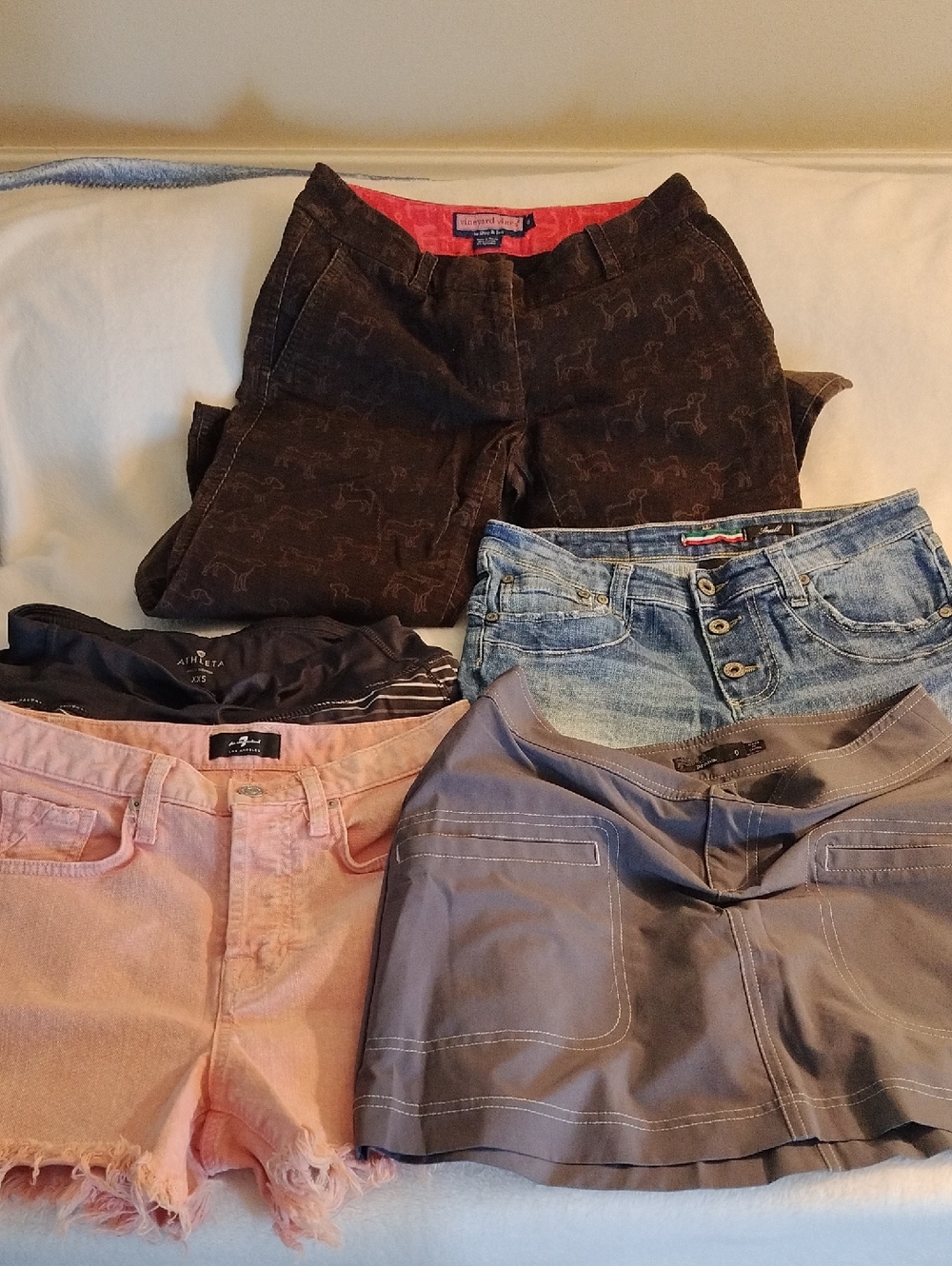 Vineyard Vines Pants Please 7 For All Mankind Athleta Shorts Prana Skirt W Read
